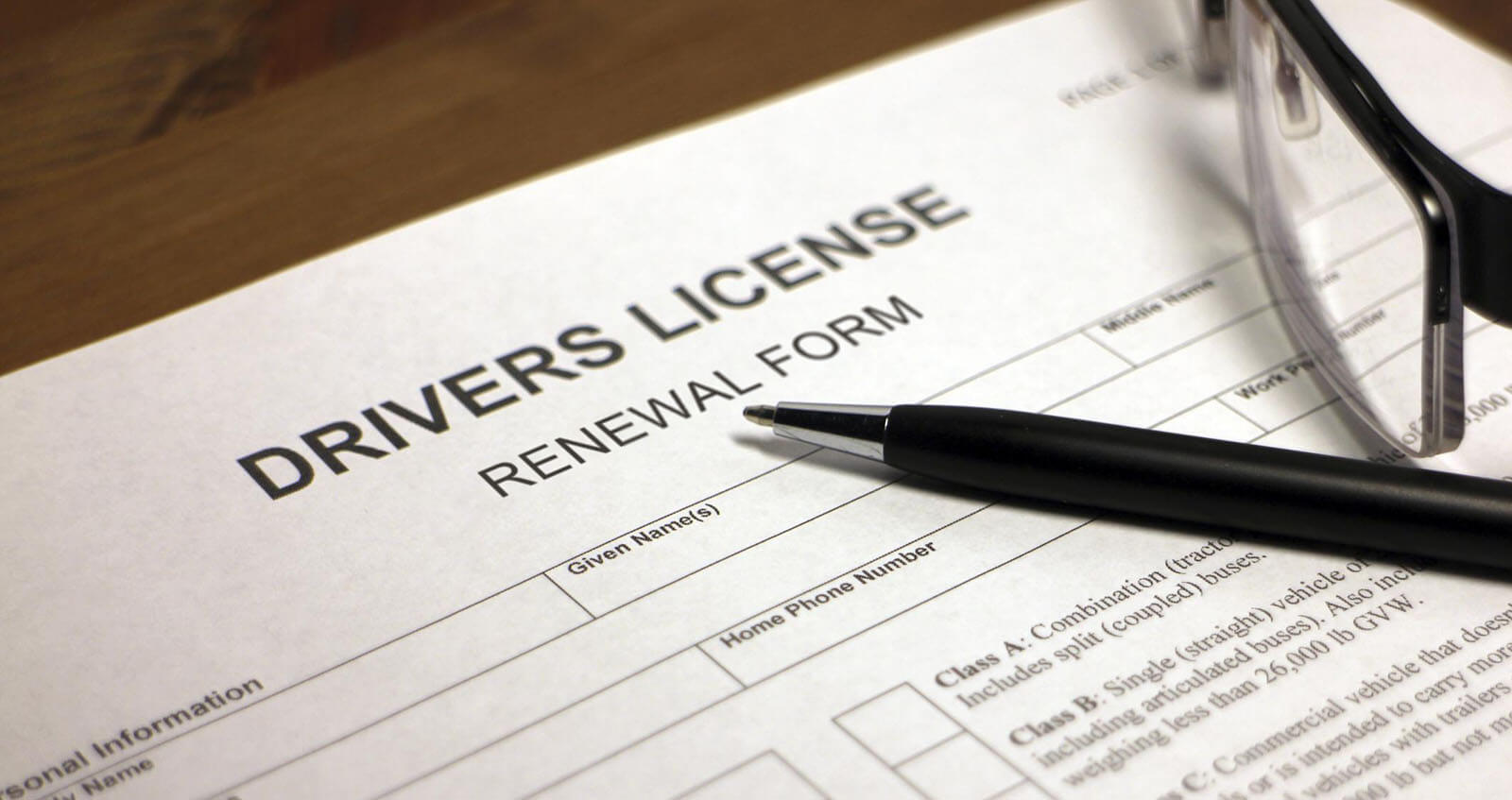 DMV Driver's License Renewal Form